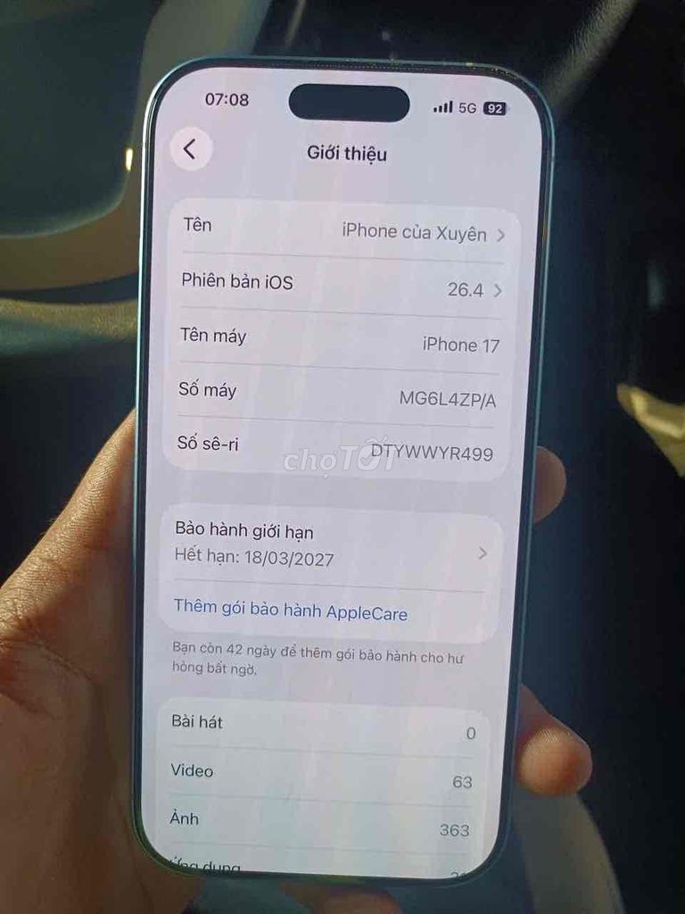 Apple iPhone 17 256GB Xanh. Mua bán Điện thoại tại Huyện Hóc Môn Tp Hồ Chí Minh được đăng bởi Bringer hình 1