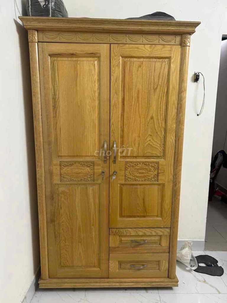 Tủ quần áo gỗ 2 cánh 3 ngăn kéo. Mua bán Tủ, kệ gia đình tại Quận 12 Tp Hồ Chí Minh được đăng bởi bé chi hình 1
