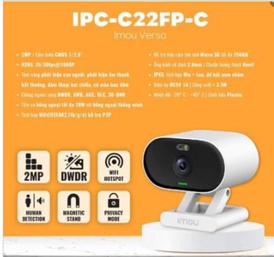 Camera Wifi Imou 2.0mp IPC-C22FP-C Chính Hãng