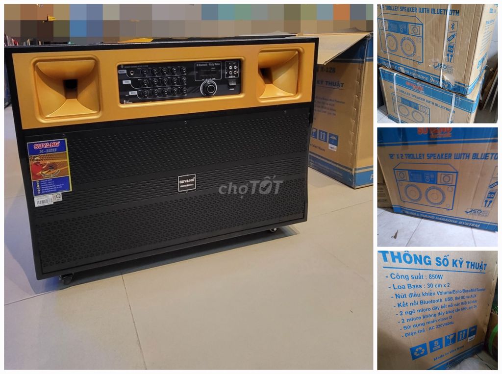 Loa điện karaoke Bluetooth SUYANG X128 850W MỚI 💯%