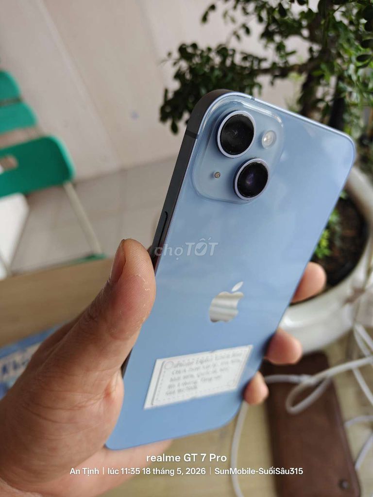 iPhone 14 Plus 128GB Xanh pin90% Zinall 2sim. Mua bán Điện thoại tại Huyện Trảng Bàng Tây Ninh được đăng bởi Sun Mobile Shop Điện Thoại Trảng Bàng Tây Ninh 01 hình 1