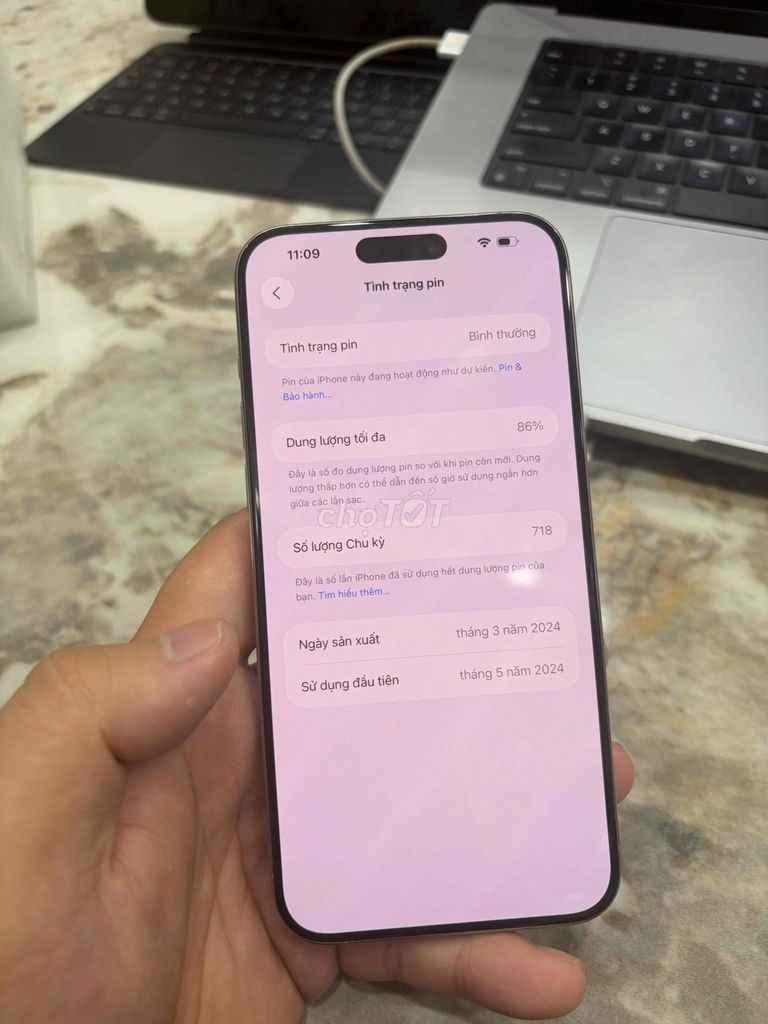 iphone 15 prm 256 mỹ tự nhiên pin zin 86%. Mua bán Điện thoại tại Huyện Thanh Trì Hà Nội được đăng bởi Đoàn Xuân Tùng hình 1
