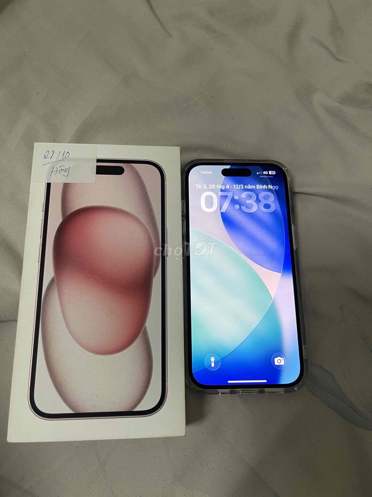 Apple iPhone 15 128GB Hồng. Mua bán Điện thoại tại Thành phố Thủ Dầu Một Bình Dương được đăng bởi Minh minh hình 1