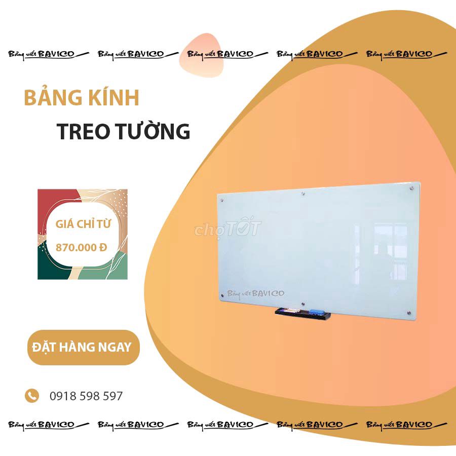 Bảng kính cường lực 5ly ép pp trắng sữa