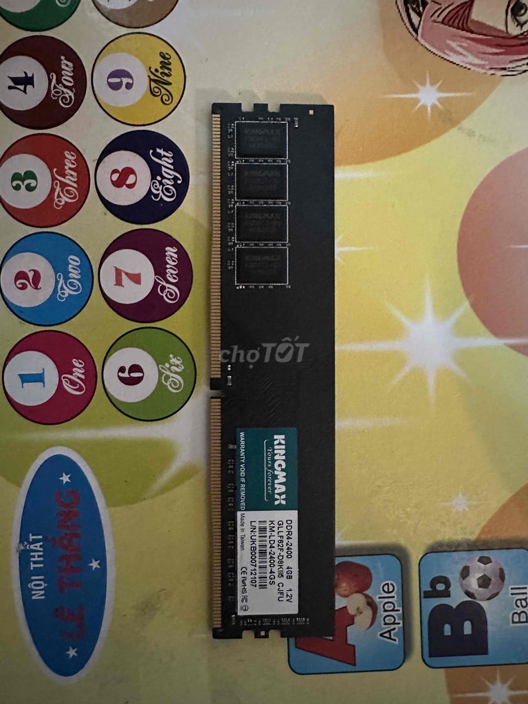 RAM Kingmax KM-LD4-2400-4GS 4GB. Mua bán Linh kiện (RAM, Card...) tại Huyện Nhà Bè Tp Hồ Chí Minh được đăng bởi Hoài Bảo hình 1