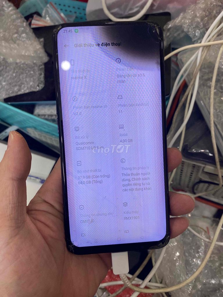 Bán Xác Realme X zin hỏng hẳn màn. Mua bán Điện thoại tại Quận Hà Đông Hà Nội được đăng bởi Mạnh Mobile hình 1