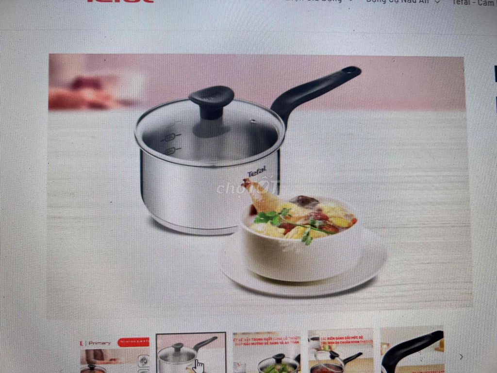 Nồi quánh Tefal Primary Inox Bạc. Mua bán Dụng cụ nhà bếp tại Thị xã Bến Cát Bình Dương được đăng bởi Đức Dũng Nguyễn hình 1