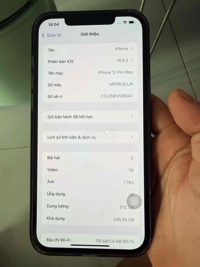 Apple iPhone 12 Pro Max 512GB. Mua bán Điện thoại tại Huyện Long Thành Đồng Nai được đăng bởi coca kem hình 1
