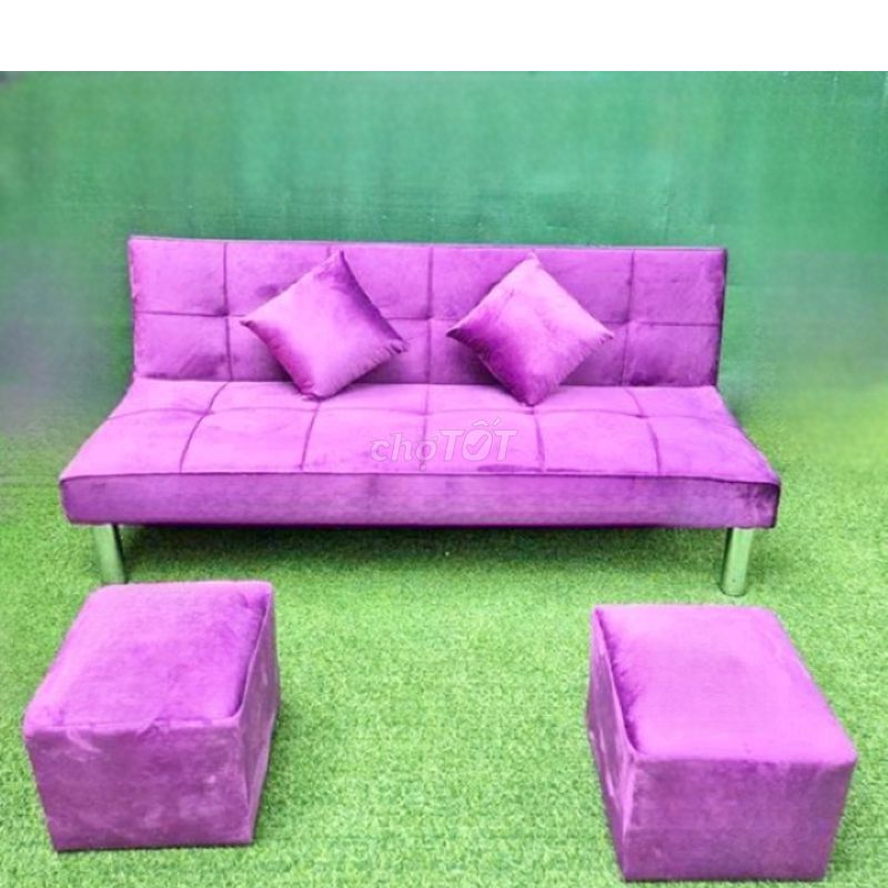 Ghế Sofa Vải Nhung Tím Đẹp 99%. Mua bán Bàn ghế tại Quận Tân Bình Tp Hồ Chí Minh được đăng bởi Hiếu Nội Thất Thanh Lý Online  hình 1