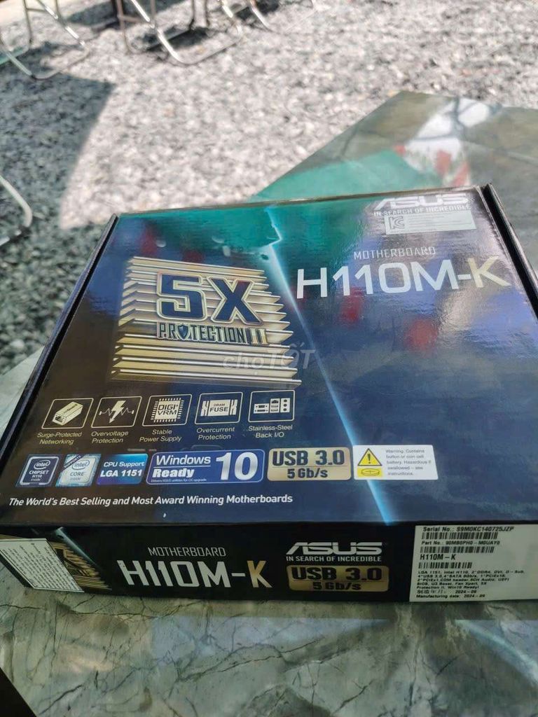 Bo mạch chủ ASUS H110M-K còn nguyên sill. Mua bán Linh kiện (RAM, Card...) tại Thành phố Cà Mau Cà Mau được đăng bởi Đang hình 1