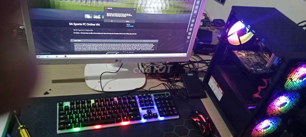 BỘ GAME H310 I3 9100F RAM 16G GTX 1050TI 4G MH27IN