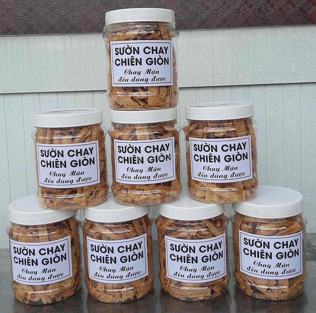 sươn chay chiên giòn