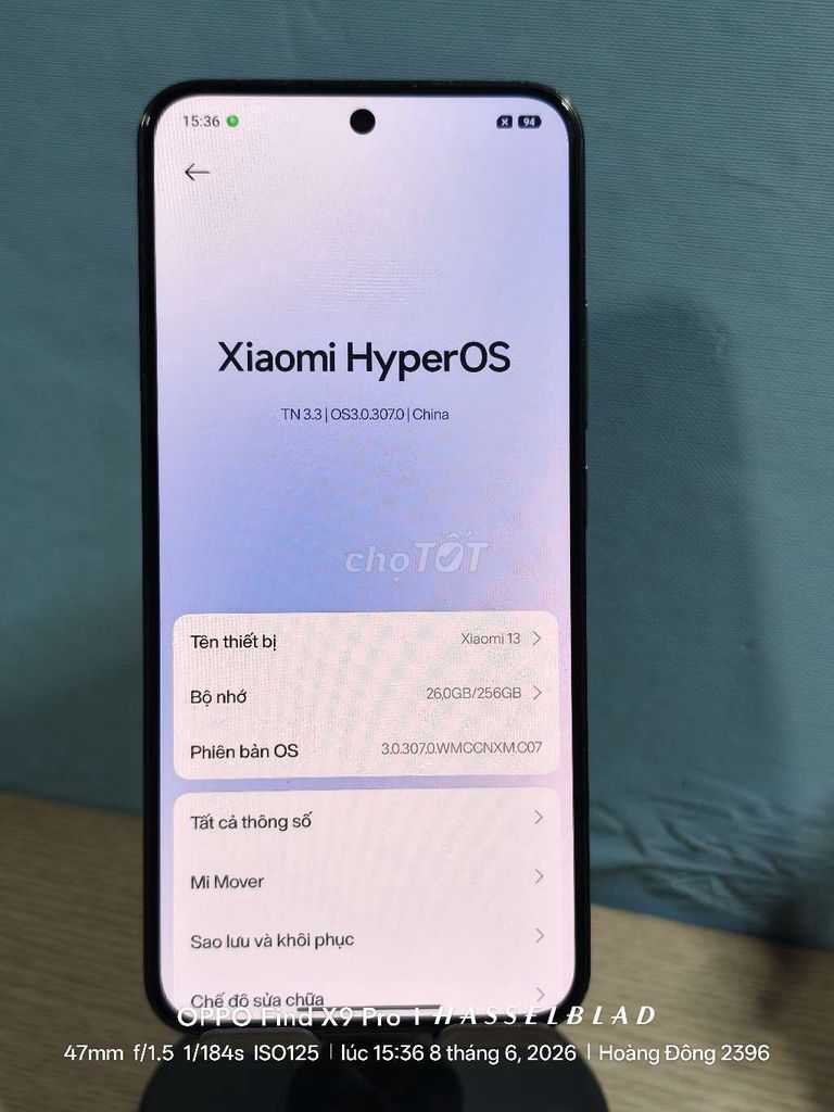 Xiaomi Mi 13 256GB Đen. Mua bán Điện thoại tại Quận Nam Từ Liêm Hà Nội được đăng bởi Hoàng Đông hình 1