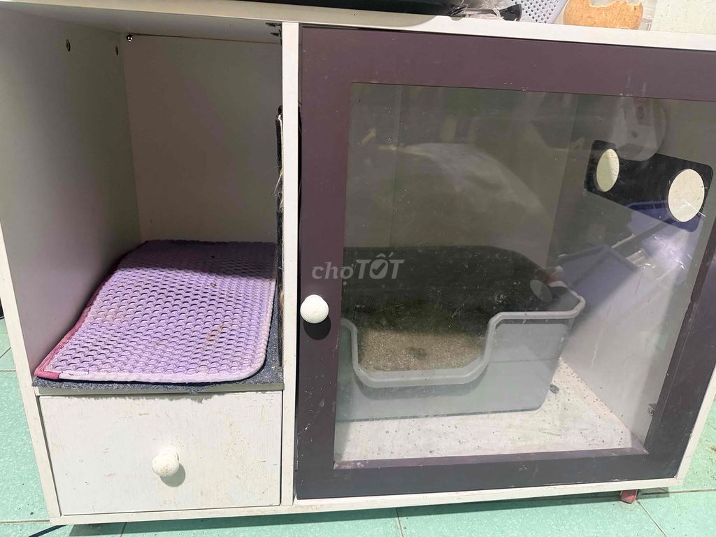 Tủ vệ sinh mèo Gỗ nhựa Trắng. Mua bán Phụ kiện, Thức ăn, Dịch vụ tại Thành phố Thủ Đức Tp Hồ Chí Minh được đăng bởi Ngô Nhân hình 1