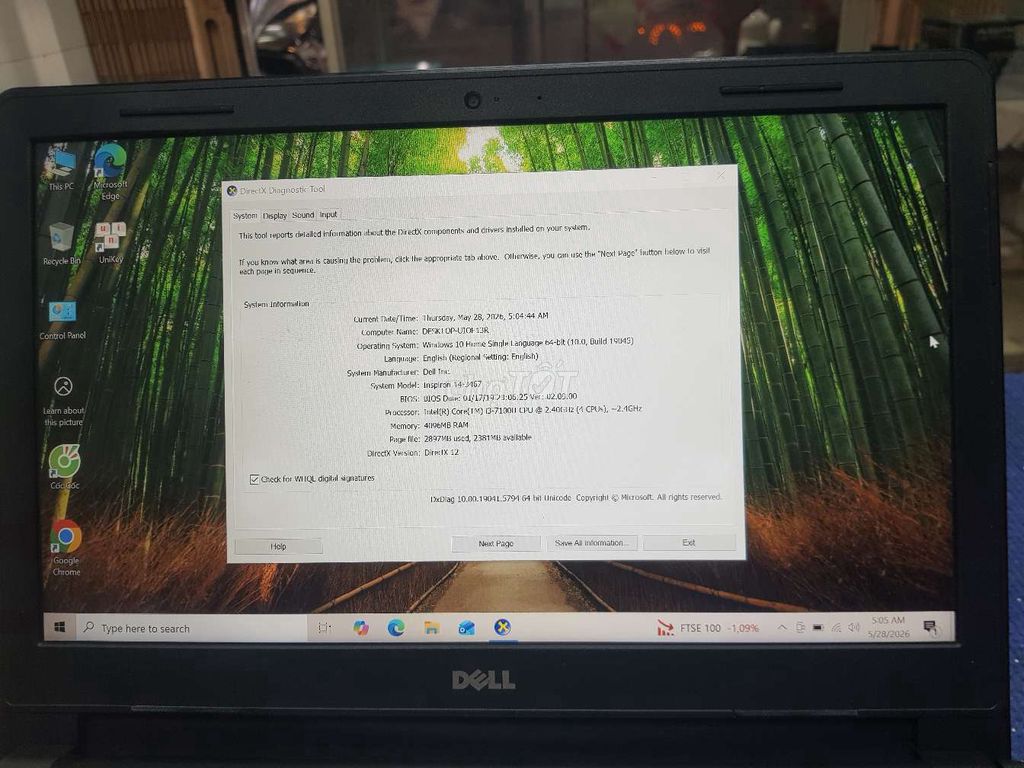 lap top dell inspiron 3467 i3 7100u/4/128g. Mua bán Laptop tại Quận Tân Phú Tp Hồ Chí Minh được đăng bởi Lơi hình 1