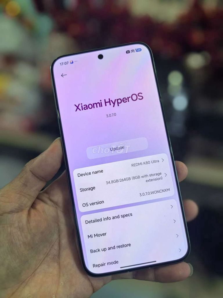 Xiaomi Redmi K80 Ultra 256GB Xám. Mua bán Điện thoại tại Quận 6 Tp Hồ Chí Minh được đăng bởi Khoa hình 1