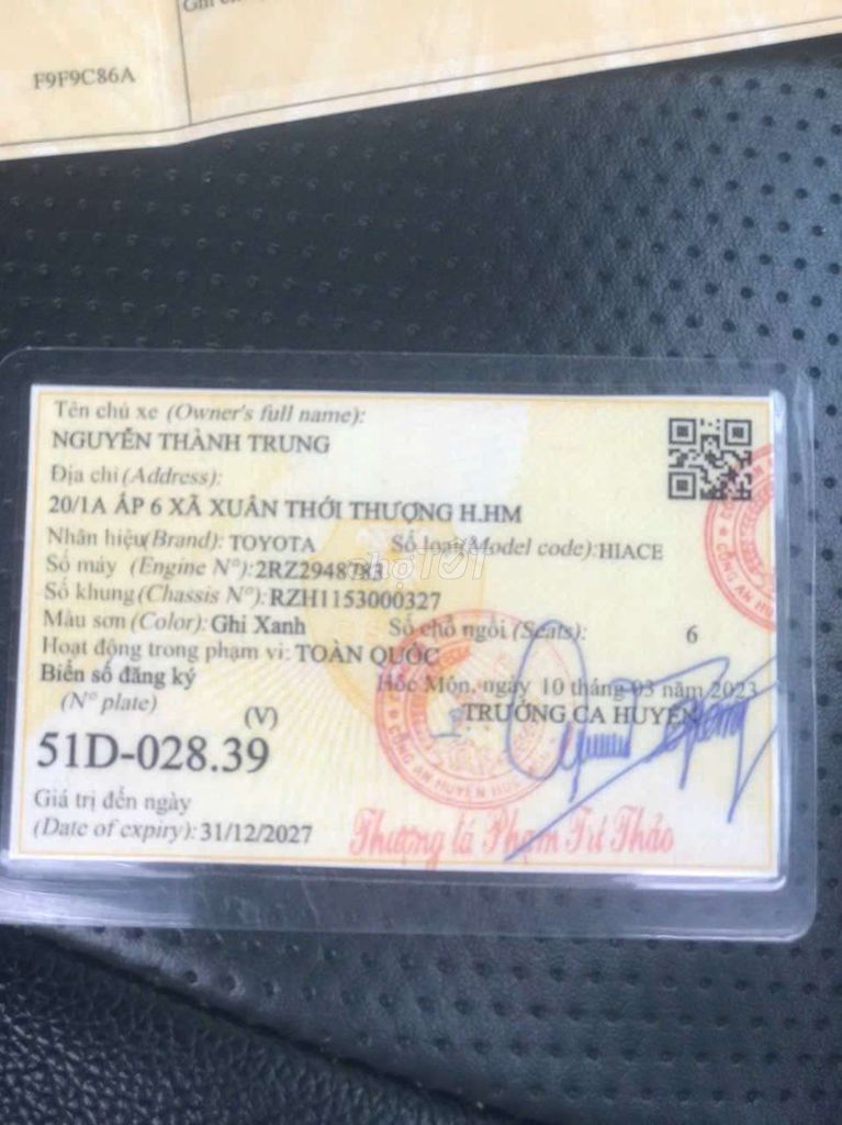 cần bán xe Toyota tải 6 chỗ máy số zin ***. Mua bán Ô tô tại Quận Tân Bình Tp Hồ Chí Minh được đăng bởi nguyen van hai hình 12
