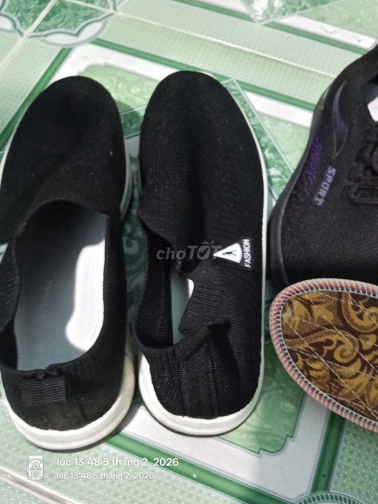 Giày thể thao Vải Đen. Mua bán Giày dép tại Thị xã Tân Uyên Bình Dương được đăng bởi Xu Bắp hình 1
