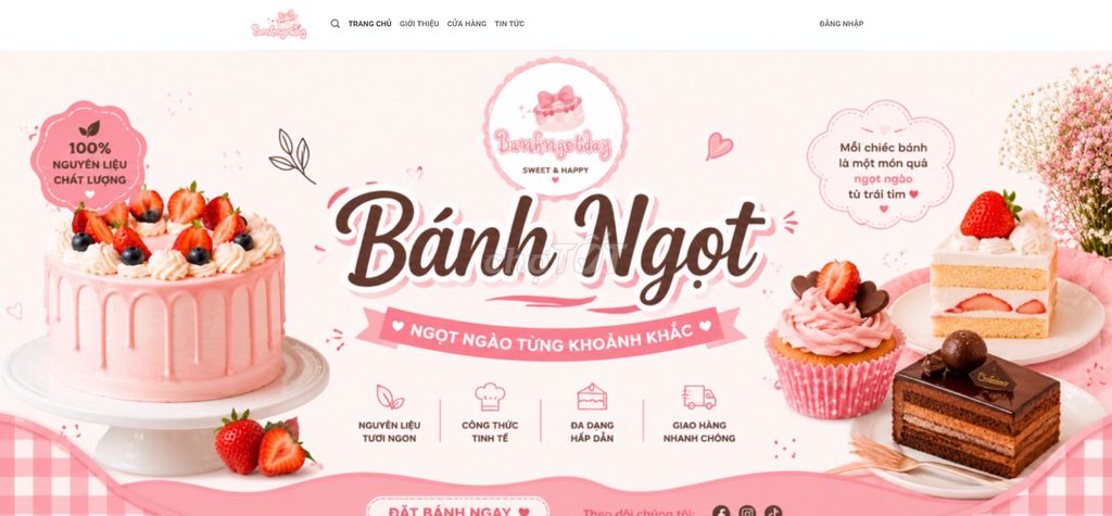 Bánh ngọt Nguyên liệu tươi ngon Đa dạng. Mua bán Đồ ăn, thực phẩm và các loại khác tại Quận Hà Đông Hà Nội được đăng bởi Minh Dũng Vũ Nguyễn hình 1
