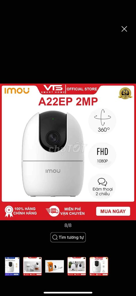 Camera Imou A22 2MP siêu rộng, siêu nét chính hãng