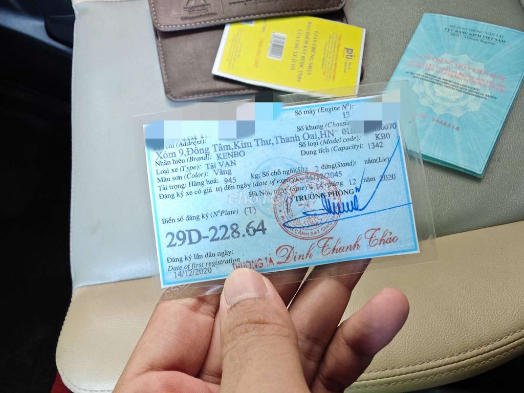 Kenbo 2chỗ 945kg xe zin lăn bánh 2021. Mua bán Xe tải, xe ben tại Thành phố Việt Trì Phú Thọ được đăng bởi Hoàng Nguyễn hình 7