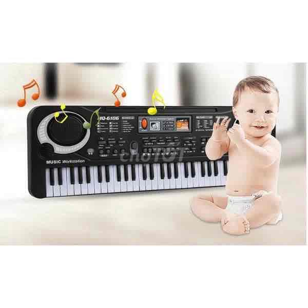 Đàn piano 61 phím mini kèm mic cho bé(hn)