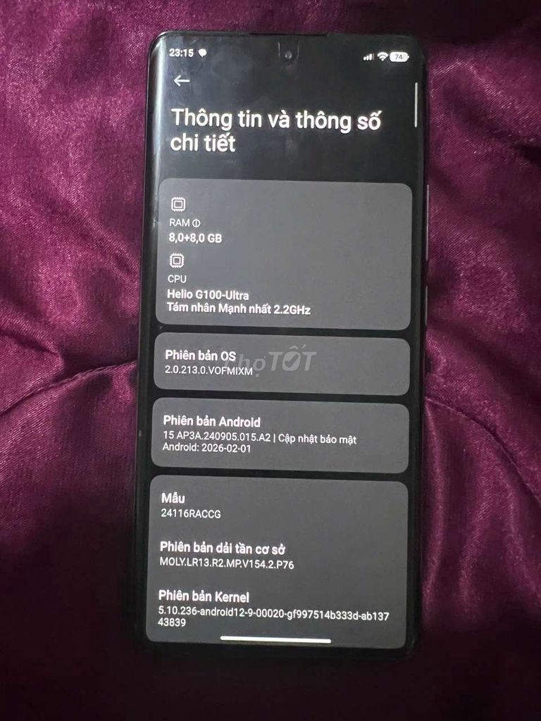 Xiaomi Redmi Note 14 Pro 256GB. Mua bán Điện thoại tại Thành phố Long Xuyên An Giang được đăng bởi Nguyễn Tâm hình 1