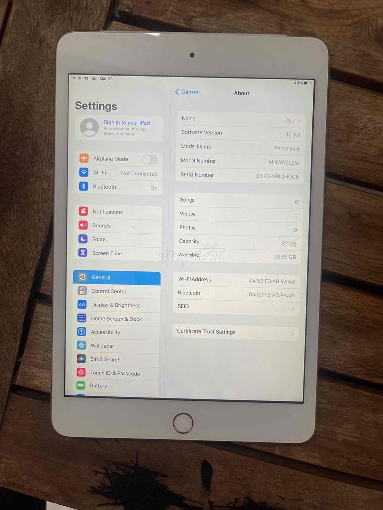 ipad mini4 32gb full chức năng. Mua bán Máy tính bảng tại Quận 11 Tp Hồ Chí Minh được đăng bởi Phuong hình 2
