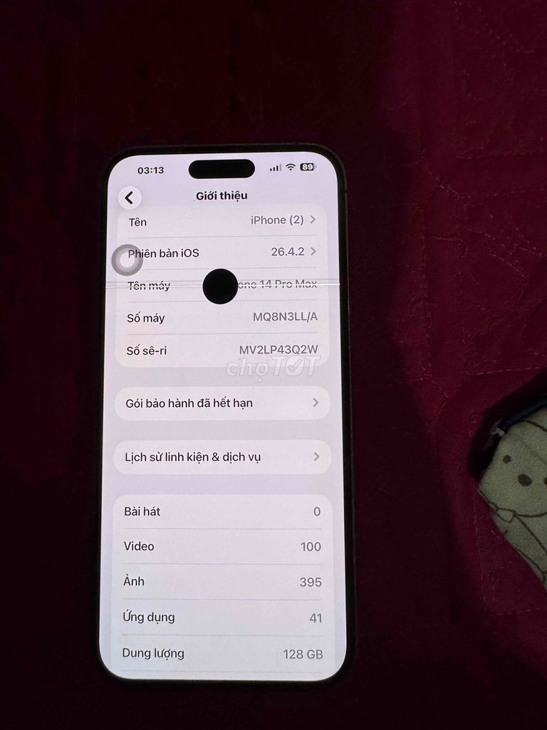 iPhone 14 Pro Max 128GB Vàng. Mua bán Điện thoại tại Huyện Phú Xuyên Hà Nội được đăng bởi Hoàng Nguyễn hình 1