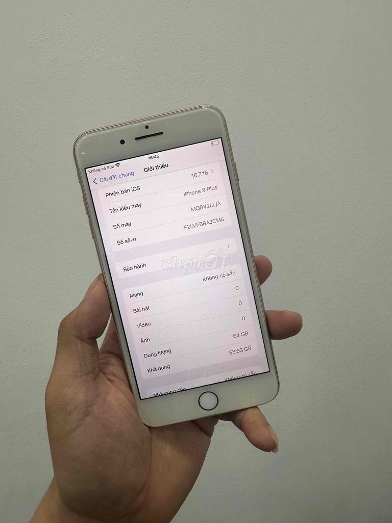 Apple iPhone 8 Plus 64GB Vàng 93%. Mua bán Điện thoại tại Quận Đống Đa Hà Nội được đăng bởi Ng Hoang Anh hình 1