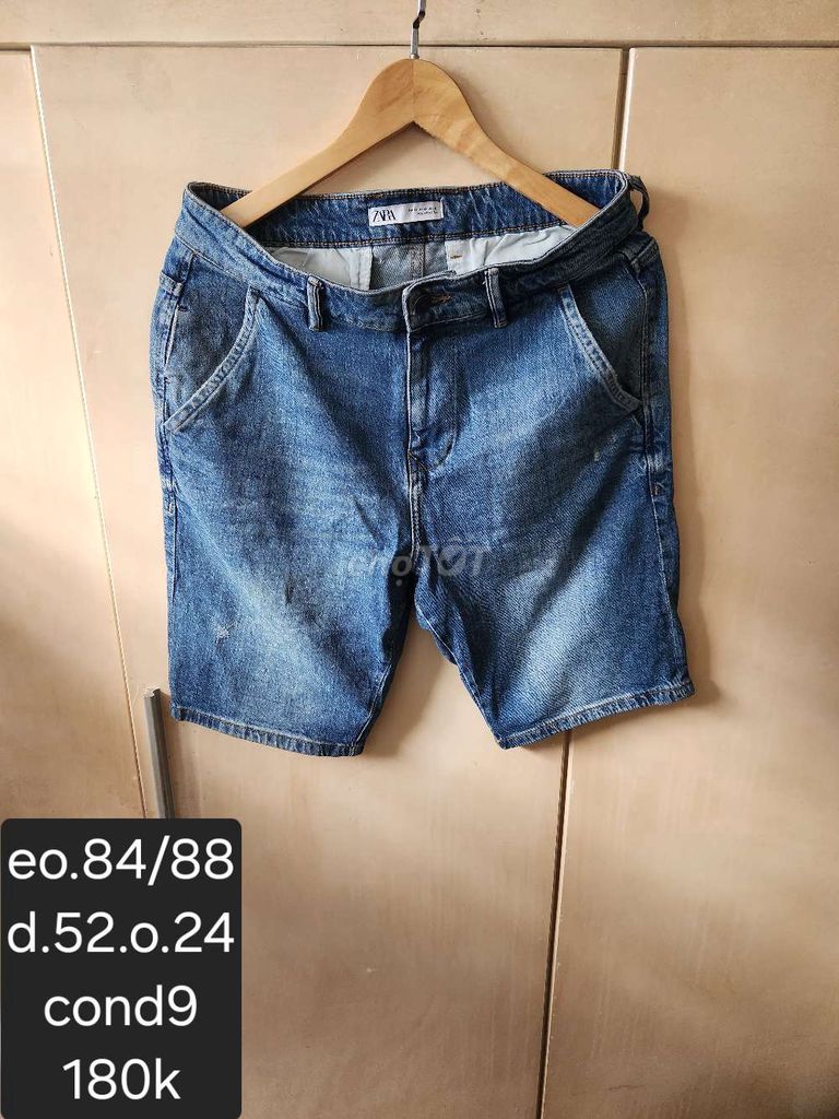 Quần short Zara Jean Nam Xanh 84/88. Mua bán Quần áo tại Quận Gò Vấp Tp Hồ Chí Minh được đăng bởi fox secondhand hình 1
