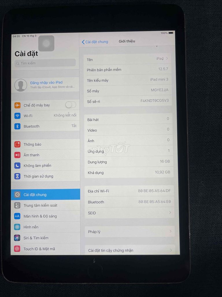 Apple iPad mini 3 16GB Vàng. Mua bán Máy tính bảng tại Quận 8 Tp Hồ Chí Minh được đăng bởi ngothanhdieungo hình 1
