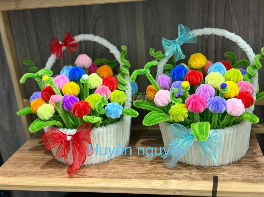 Giỏ hoa tulip kẽm nhung, freeship toàn quốc. Mua bán Cây cảnh, đồ trang trí tại Quận 5 Tp Hồ Chí Minh được đăng bởi Nguyễn Thị Thu Huyền hình 1