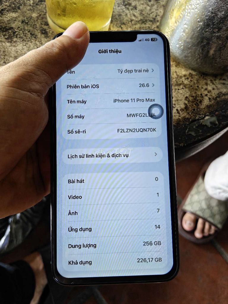 Apple iPhone 11 Pro Max 256GB Xám Đã qua sử dụng. Mua bán Điện thoại tại Quận Liên Chiểu Đà Nẵng được đăng bởi Công Lực hình 1