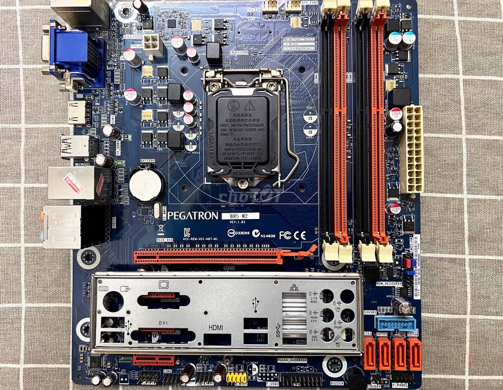 Main máy tính Pegatron B85 sạch đẹp. Mua bán Linh kiện (RAM, Card...) tại Quận Thanh Xuân Hà Nội được đăng bởi Dương Thành hình 1