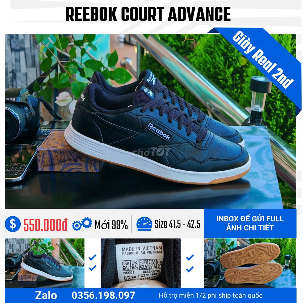 [CHÍNH HÃNG] [Mới 99%] Giày Reebok Court Advance. Mua bán Giày dép tại Thành phố Bà Rịa Bà Rịa - Vũng Tàu được đăng bởi chú CÔNG AN bán giày CHÍNH HÃNG hình 1