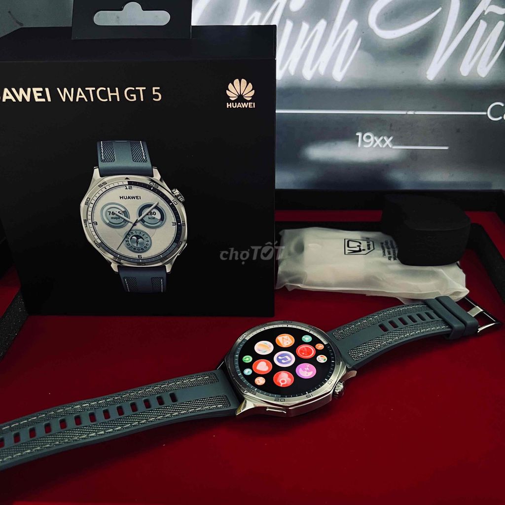 HUAWEI WATCH GT5 XANH. Mua bán Thiết bị đeo thông minh tại Quận Gò Vấp Tp Hồ Chí Minh được đăng bởi Cao An Vũ hình 1