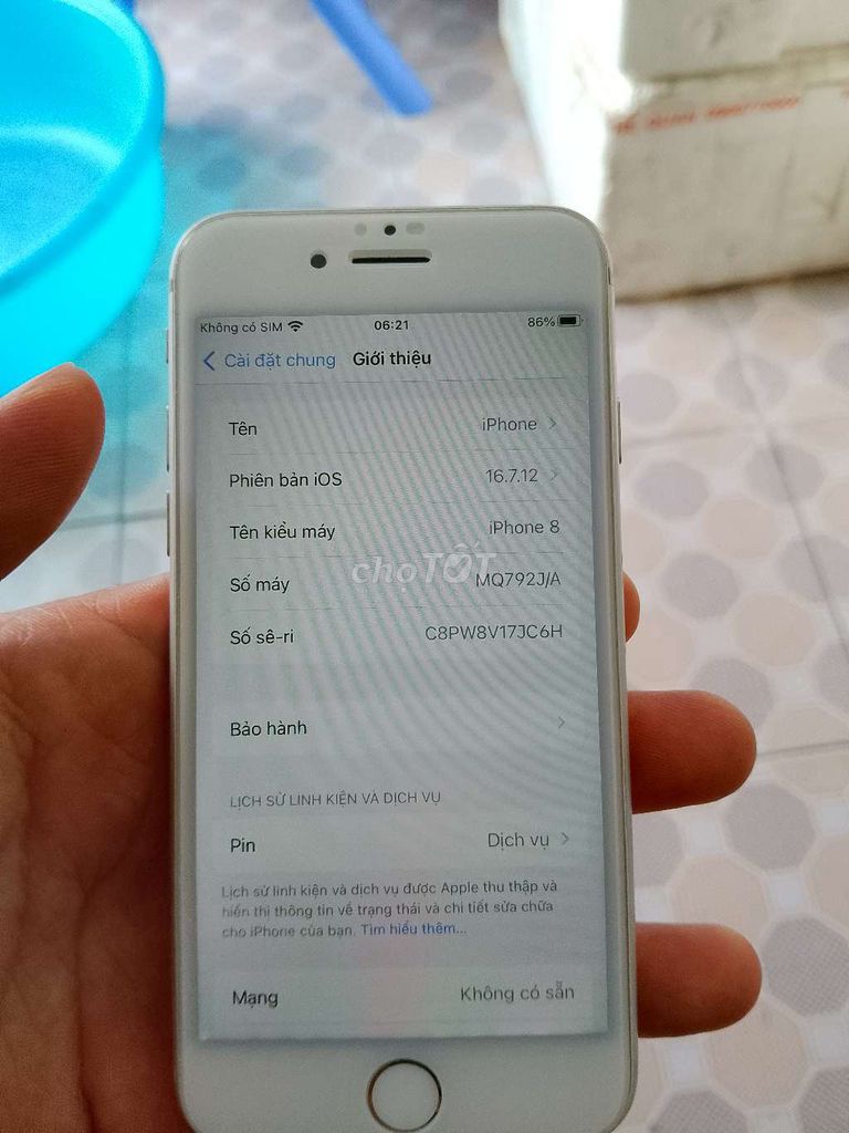 Apple iPhone 8 64GB Trắng. Mua bán Điện thoại tại Quận Nam Từ Liêm Hà Nội được đăng bởi nam ak hình 1