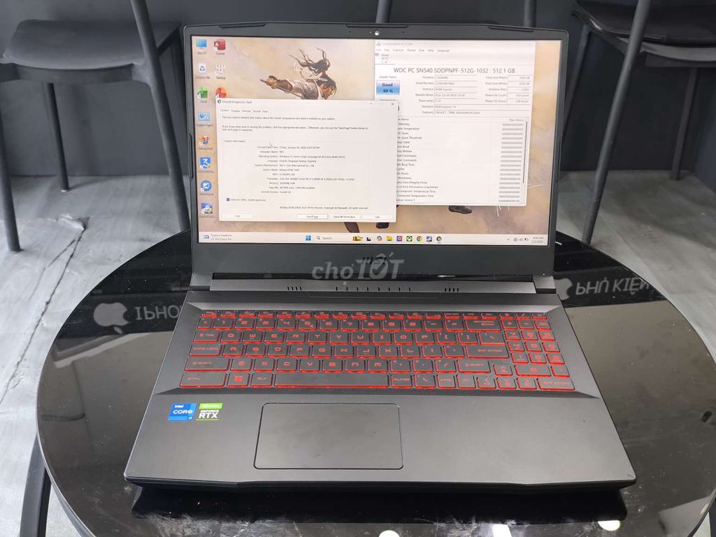 MSI Katana GF66 i7-11800H 15.6 inch 16GB/512GB. Mua bán Laptop tại Quận Gò Vấp Tp Hồ Chí Minh được đăng bởi Nguyễn Huy hình 1