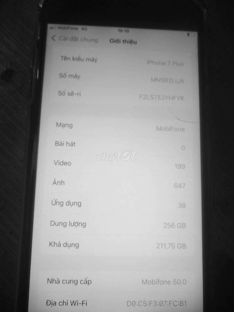 Apple iPhone 7 Plus 256GB. Mua bán Điện thoại tại Quận Cẩm Lệ Đà Nẵng được đăng bởi cô út  hình 1