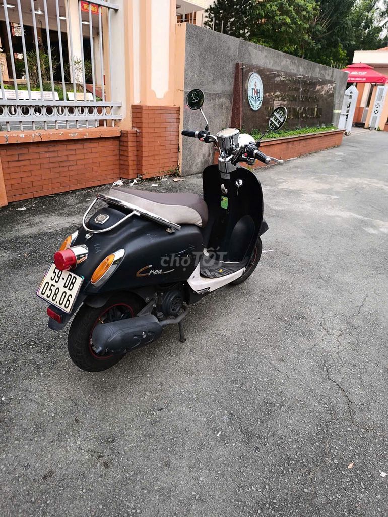 Скутер Crea 50cc 2024, черный светодиод