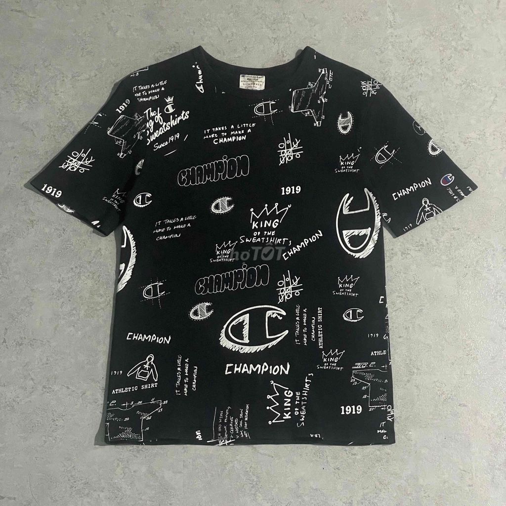 Áo thun Champion Cotton Nam S Đen. Mua bán Quần áo tại Thành phố Huế Thừa Thiên Huế được đăng bởi Đồ si chính hãng hình 1