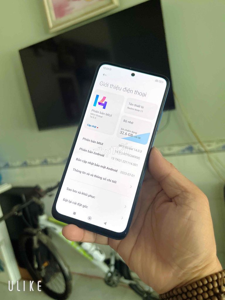 Xiaomi Redmi Note 11 128GB Xanh. Mua bán Điện thoại tại Quận Ô Môn Cần Thơ được đăng bởi Cửa Hàng đtdđ Bảo Ngọc hình 1
