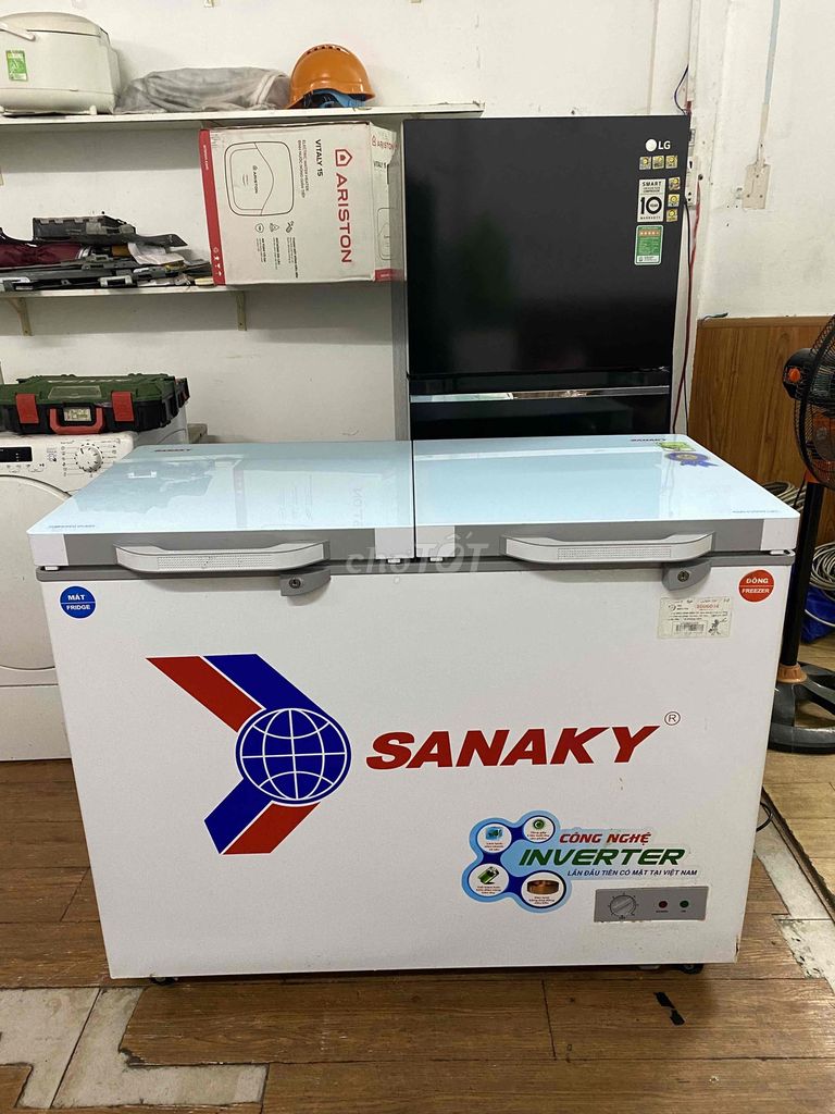 Tủ đông Sanaky Inverter 250l 1 ngăn đông 1ngăn mát. Mua bán Tủ lạnh tại Quận Sơn Trà Đà Nẵng được đăng bởi Dương Ngọc Mạnh hình 1