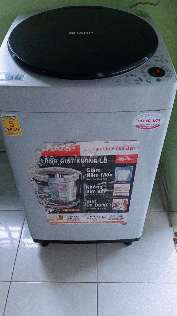 Máy giặt Sharp 8.2kg Đã qua sử dụng. Mua bán Máy giặt tại Huyện Phú Vang Thừa Thiên Huế được đăng bởi bảo ngọc hoàng anh hình 1