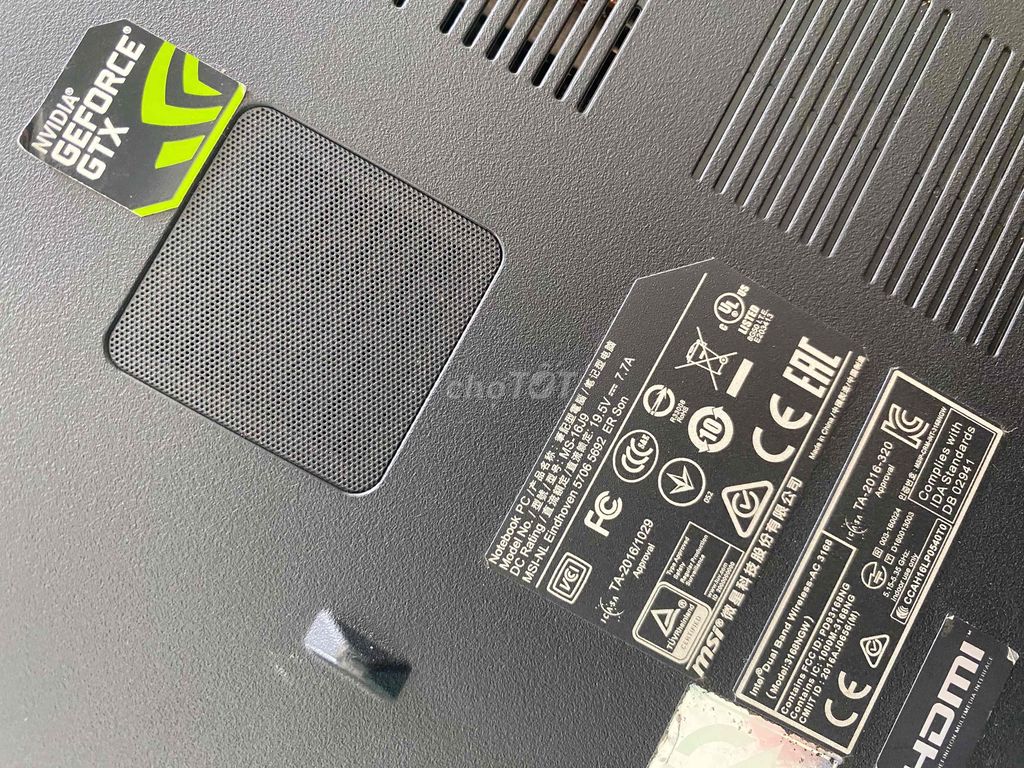 Laptop Gaming MSI Core  i5 RAM 16GB, HDD 1TB. Mua bán Laptop tại Thành phố Thủ Đức Tp Hồ Chí Minh được đăng bởi Hiếu Vũ hình 1