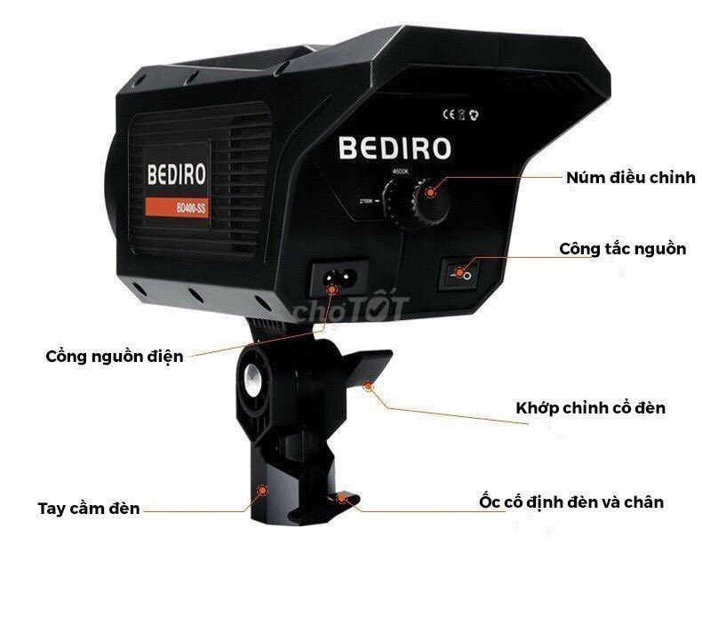 Đèn studio Bediro BD-800S Đen. Mua bán Đèn tại Quận Thanh Khê Đà Nẵng được đăng bởi FM STUDIO hình 1
