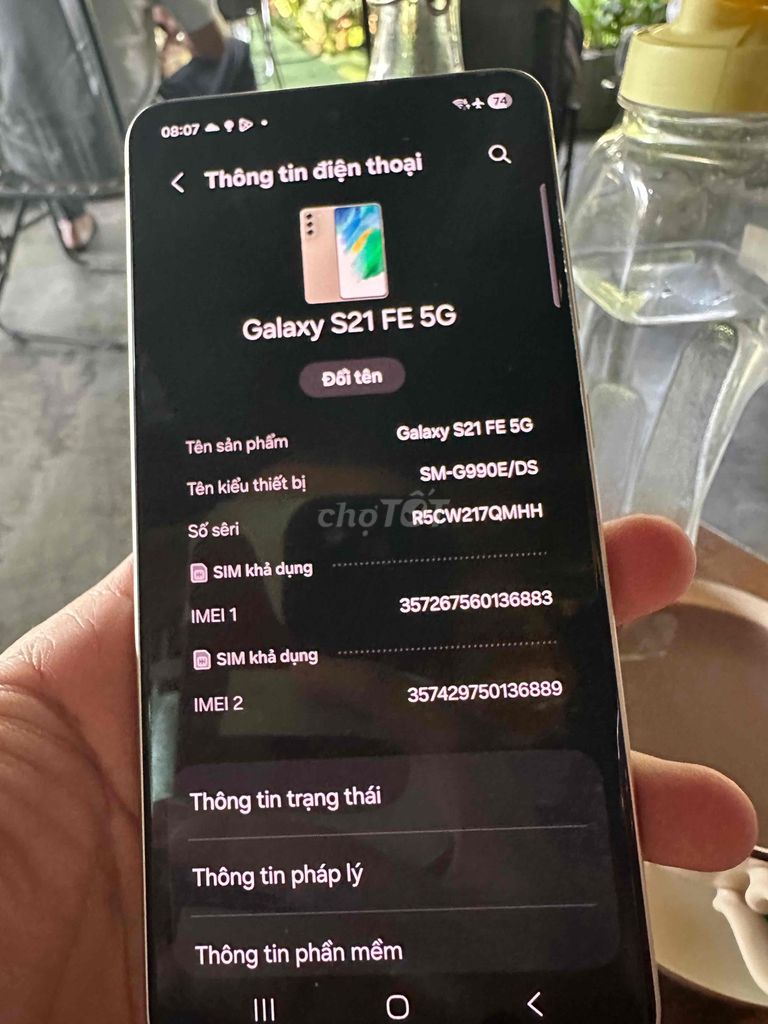 Samsung Galaxy S21 FE 5G. Mua bán Điện thoại tại Quận Ngũ Hành Sơn Đà Nẵng được đăng bởi Thịnh hình 1
