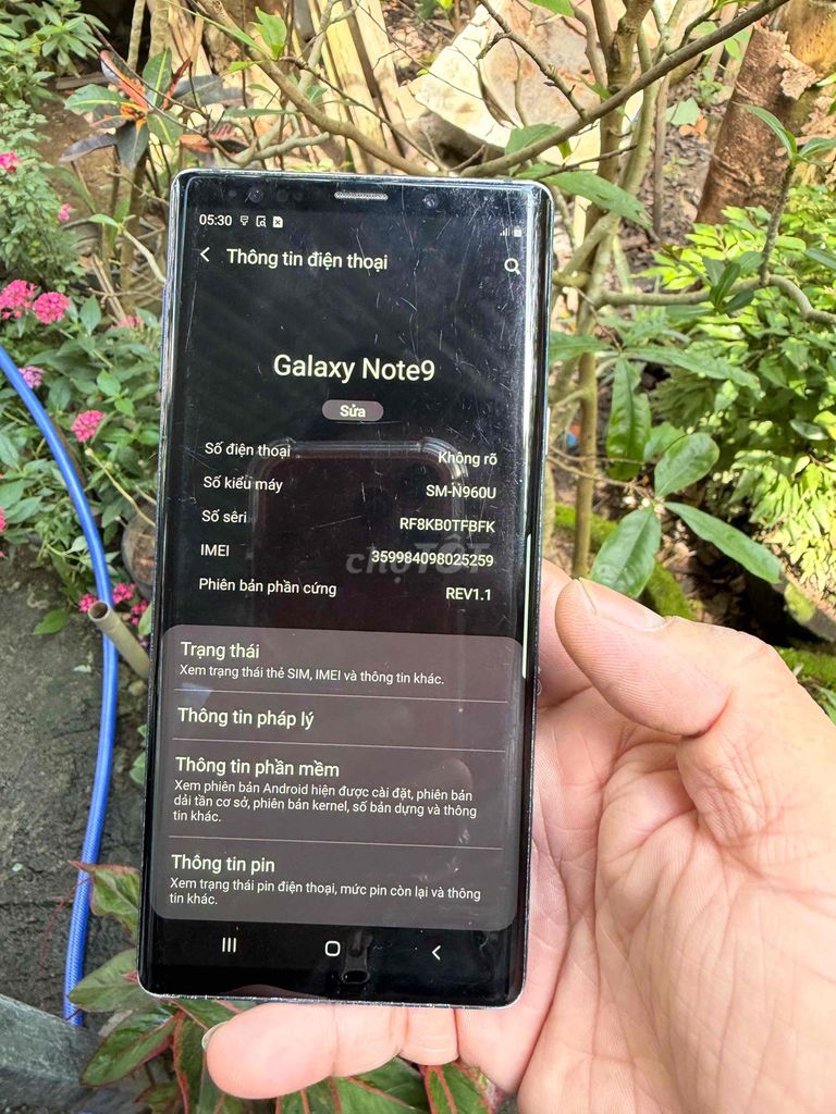 Samsung Galaxy Note 9 6GB/128GB. Mua bán Điện thoại tại Quận Cẩm Lệ Đà Nẵng được đăng bởi Mylinh hình 1
