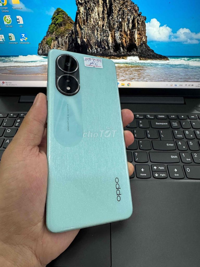 Oppo A58 8GB/128GB Xanh Đã sử dụng. Mua bán Điện thoại tại Quận Ninh Kiều Cần Thơ được đăng bởi phan Nhân  hình 1